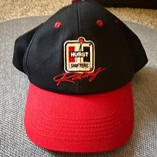 K Products Hurst Shifters Racing Black/Red Adjustable Cap Hat Made in USA