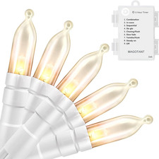 Battery Operated String Lights Christmas Lights 16Ft 50 LED String Lights Decora