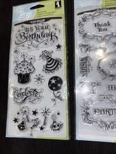 INKADINKADO 27 CLEAR Stamps 3 Sets- NEW-Thank You/Happy Birthday