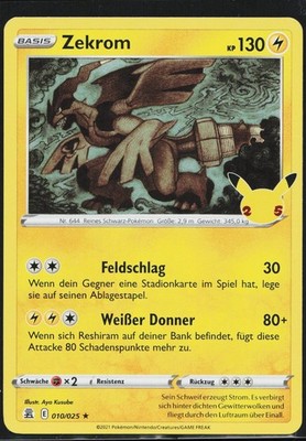 Zekrom Selten Celebrations 10 NM 2021