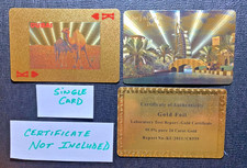 Swap Playing Card  DUBAI   Gold Foil 99.9% Pure 24 Carat Gold  KING OF HEARTS