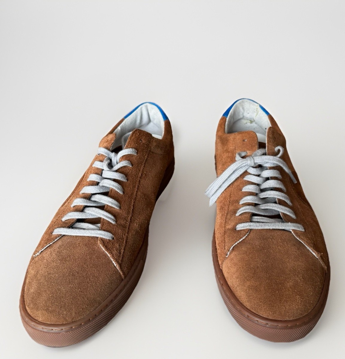 Oliver Cabell Low 1 Military Sneaker Brown Leather Suede Blue Men\'s 9.5 eu 43 Oliver Cabell Low 1 Military sneakers in brown suede || 43  main image 4
