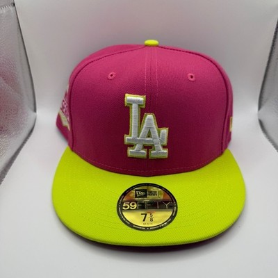 New Era 59Fifty Los Angeles Dodgers Pink /Yellow Colorpack Fitted