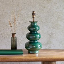 Monroe Table Lamp Base Green Glaze Home Endon 39 cm x 17 cm Light