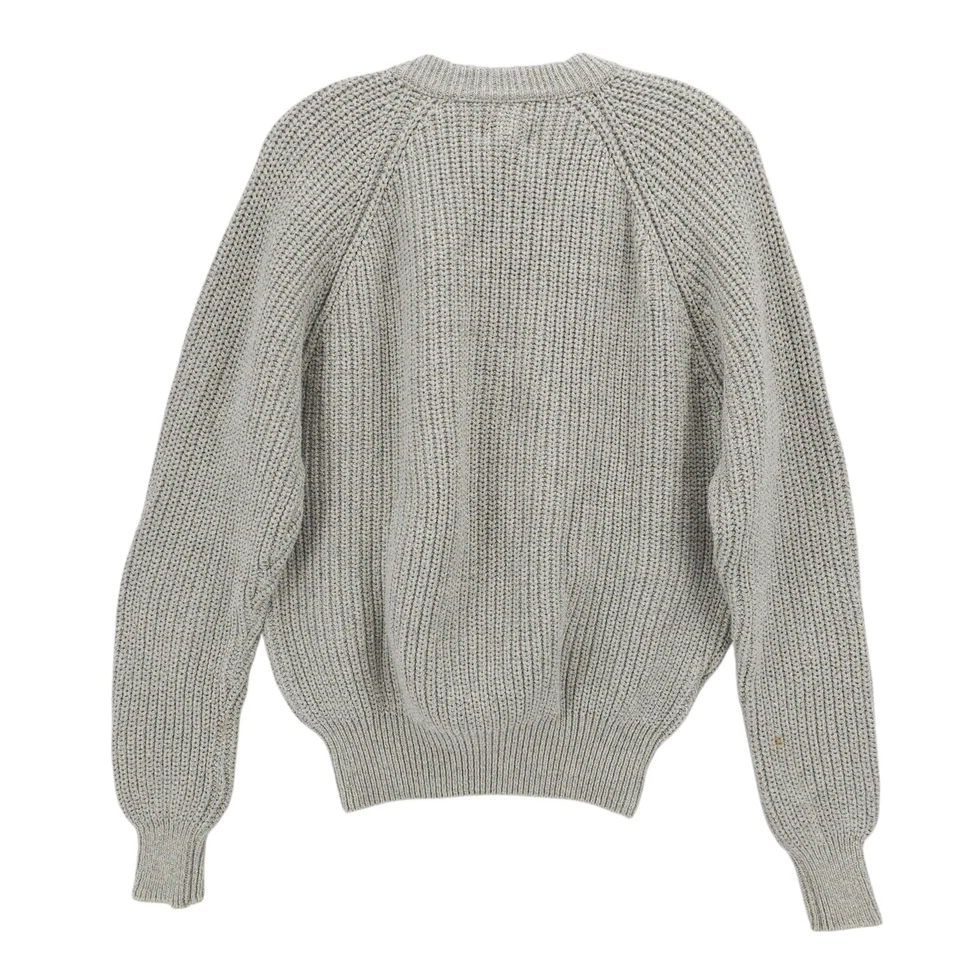 Suéter LL BEAN Para Hombres De Colección HECHO EN EE. UU. Grueso Tejido Algodón MEDIANO - ¡MANCHA! Foto 3 de 4