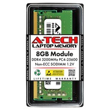 8GB DDR4 3200 MHz SODIMM PC4-25600 PC4-3200AA CL22 Non-ECC Laptop RAM Memor...