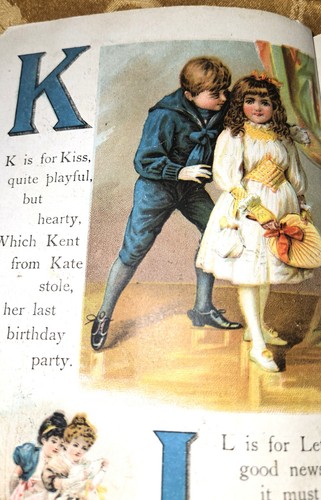 RARE 1899 1st ED "OUR LITTLE ONES ABC"  McLoughlin Bros. - Bild 7 von 7