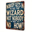 2D Vintage Wizard of Oz Metal Sign Retro Movie Decor Man Cave Wall Art for Fans