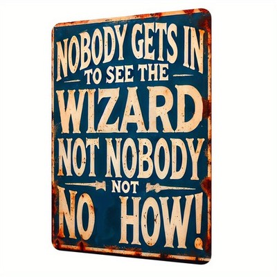 Vintage Wizard of Oz Metal Tin Sign Retro Movie Decor Man Cave Wall Art for Fans