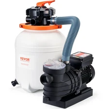 VEVOR Sand Filter Above Ground with 1/2HP Pool Pump 3000GPH Flow 12" 6-Way Valve