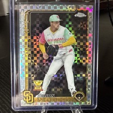 2025 Topps Chrome Update- X-Fractor Mason Miller San Diego Padres #USC195