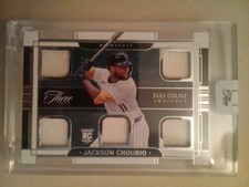 2024 Panini Three and Two Jackson Chourio Full Count Rookie Jersey Patch #18/32