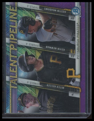 #ad 2017 Bowman #TPM PIT Mitch Keller Talent Pipeline Mojo Purple 250 $3.00