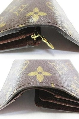Louis Vuitton Monogram Tresor Wallet M61736 Compact Bifold Used