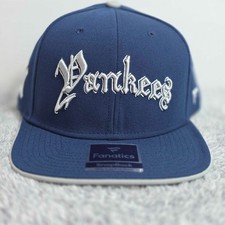 Fanatics MLB New York Yankees Old English Script Adjustable Snapback Hat Cap NWT