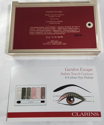 Clarins Limited Edition Garden Escape 6 Color Eye Shadow Palette - Picture 5 of 6