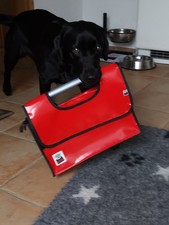 ERNL Tasche hochwertige Hundetragetasche f&uuml;r die Hundearbeit - Gr. M - Rot