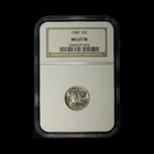 1940 10c Mercury Dime NGC MS67 FB - Free Shipping USA
