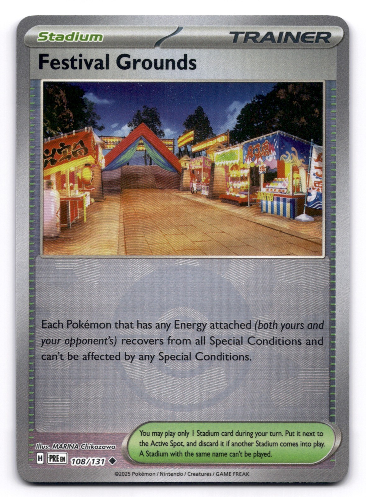 Festival Grounds NM 108/131 Sv: Prismatic Evolutions Pokemon TCG Pokeball Holo