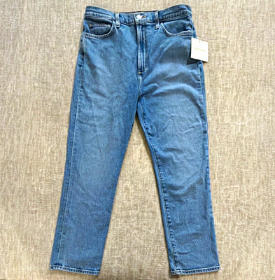 Favorite Daughter Women's Blue Straight Denim Jeans High Rise