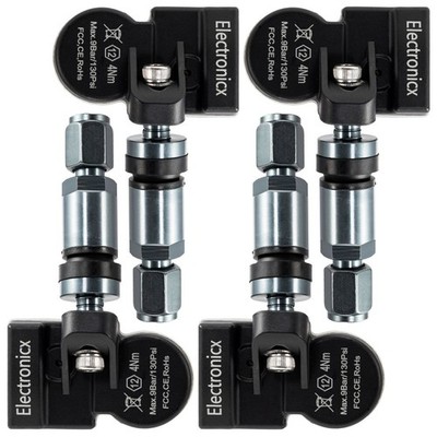 4 Reifendrucksensoren RDKS Sensoren Metallventil Gunmetal für DFSK M7 Baolong 01