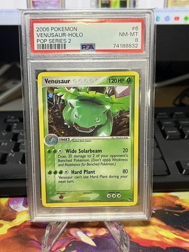 2006 Pokemon Venusaur Pop Series 2 Holo #6 PSA 8