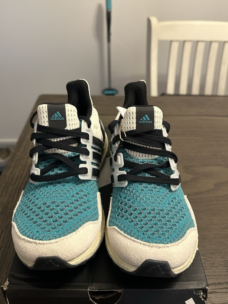 adidas Black Knit Sneakers with Pink & Teal Midsole Accents adidas | Shop Now at SHOE SHOW MEGA main image 4