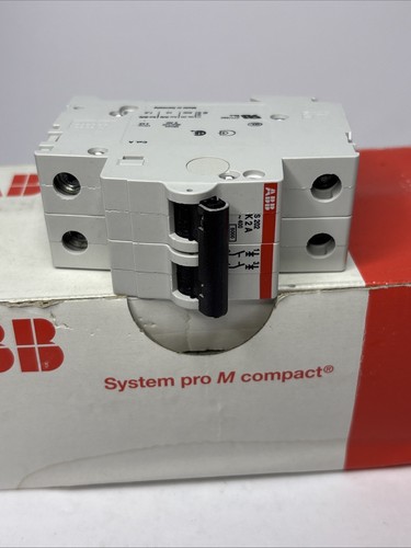 (5) ABB S202K2 2A 2-poliger Leitungsschutzschalter K-Kurve MCB HUTSCHIENENMONTAGE 277V NEU 📦 - Bild 10 von 19