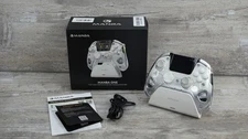 Manba One Interactive Screen Wireless Gaming Controller w/ Charging Base Silver
