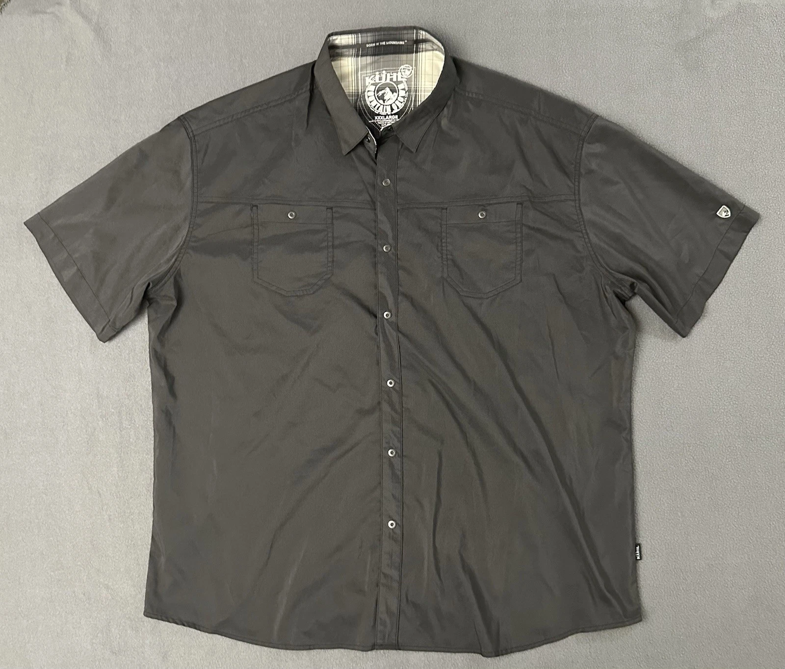 Kuhl Stealth Mens 3XL Black Shirt Button Up Outdoors Hiking Eluxur Stretch
Opens in a new window or