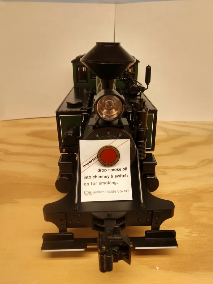 older Bachmann G scale "L" 2-4-2 steam loco (DCC Ready) Smokes Item #91199 NEW - Image 4 of 4