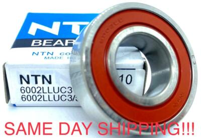 NTN 6002 LLU C3/5K BALL BEARING, RUBBER SEALS, 6002 2RS 15x32x9mm