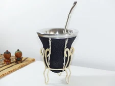 Mate Gourd Cup Camionero + Straw + Gift - Yerba Mate Tea - Handmade - Argentina
