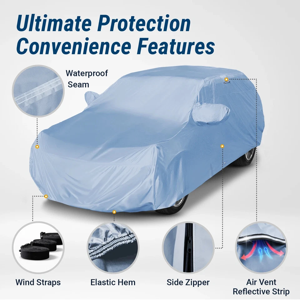 Cubierta personalizada impermeable premium para SUV Jeep Commando 1966-1974 - todo tipo de clima Foto 2 de 4