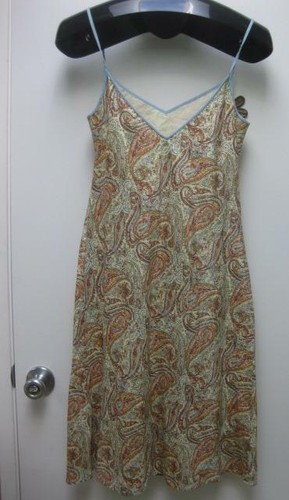 J. Crew dress paisley print 2 sundress spaghetti straps - Picture 4 of 6