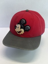 Vintage Walt Disney Mickey Mouse Hat Cap Back Script Snapback YOUTH Disney Store