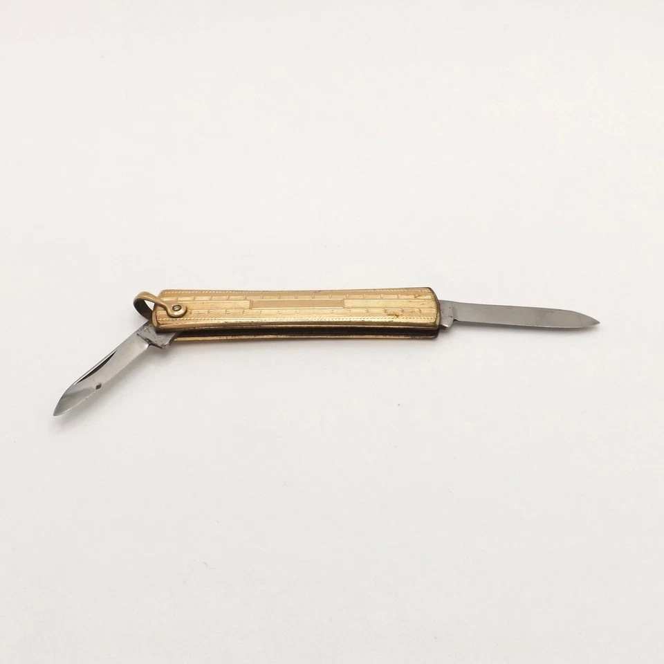 Gold Filled Mayward Pocket Knife Watch Fob Multi Tool Engravable Vintage - Image 3 of 4