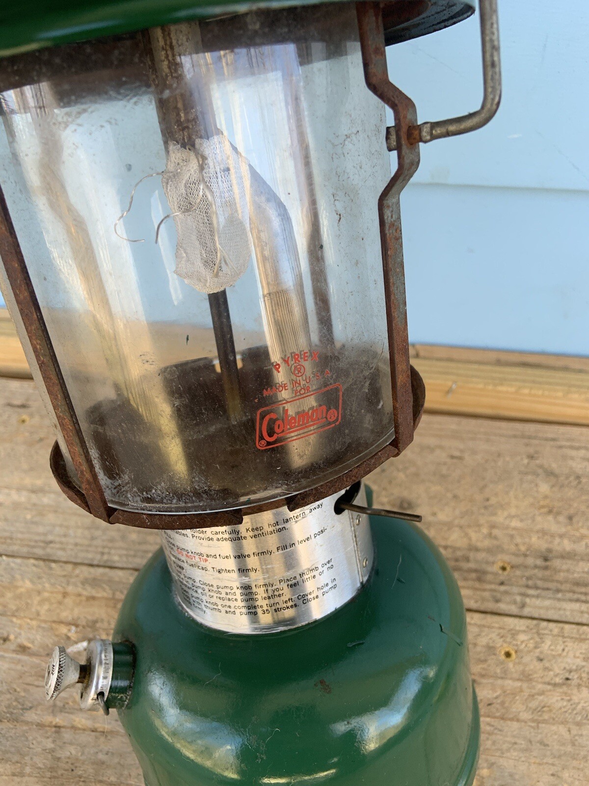 Vintage Coleman Green Lantern Dated 6/76 (Parts or Repair)-Estate Find
