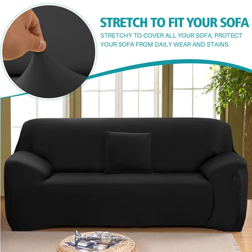 Stretch Sofabezug Schonbezug Massiv Sofabezüge Couch Möbel Schoner 160g - Bild 28 von 54