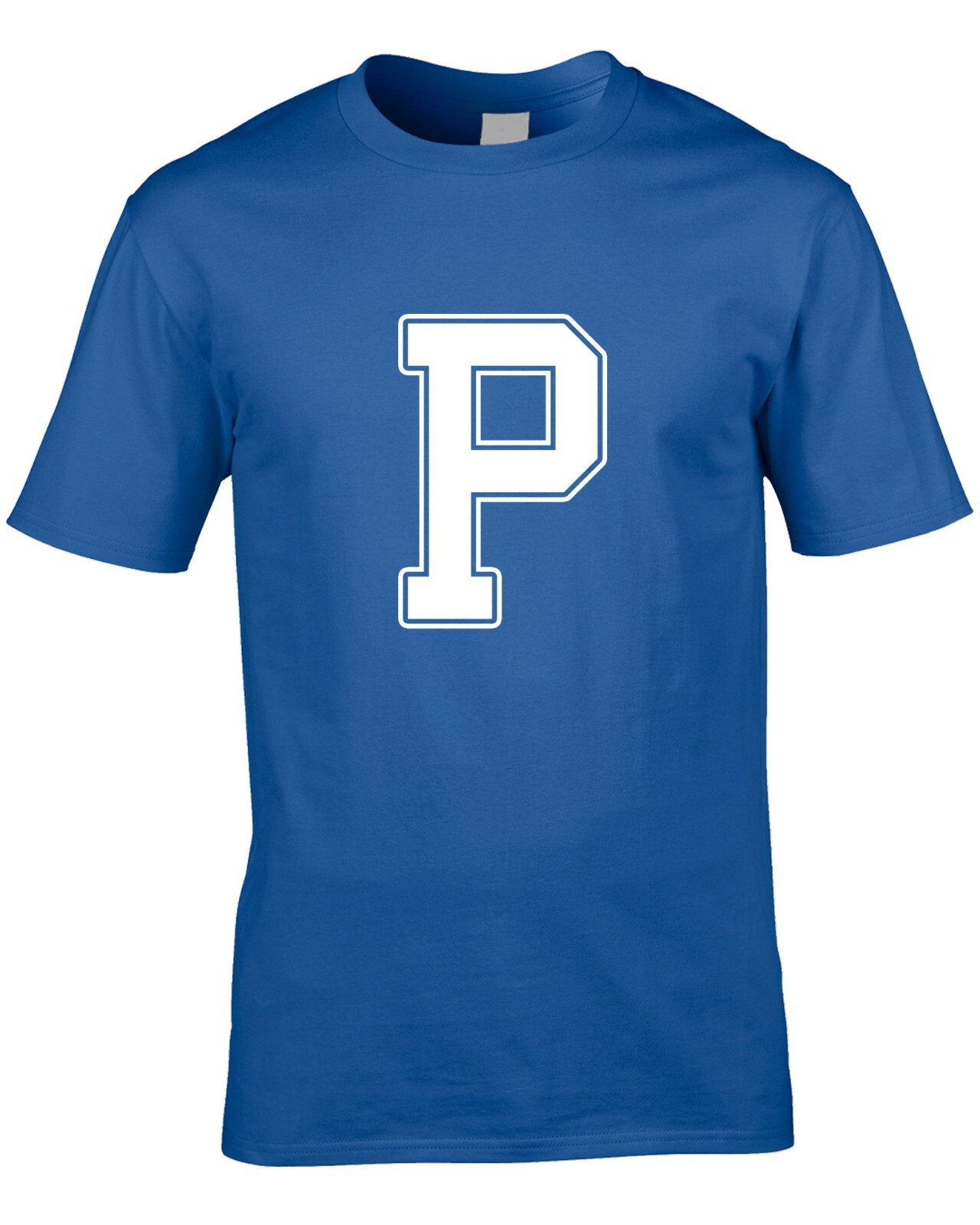 ALTRA T Shirt Uomo Lettera P Divertente Scherzo Nome Iniziali Font Team Cool Idea Regalo Personalizzata