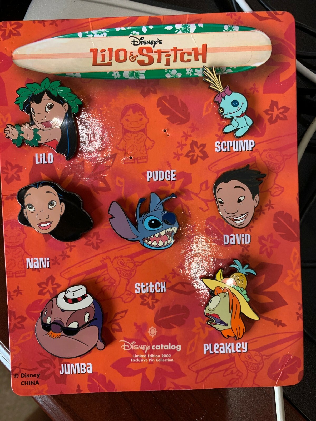 Disney Pin Lilo and Stitch Catalog Set LE 2002; VERY RARE; #13123  All but one