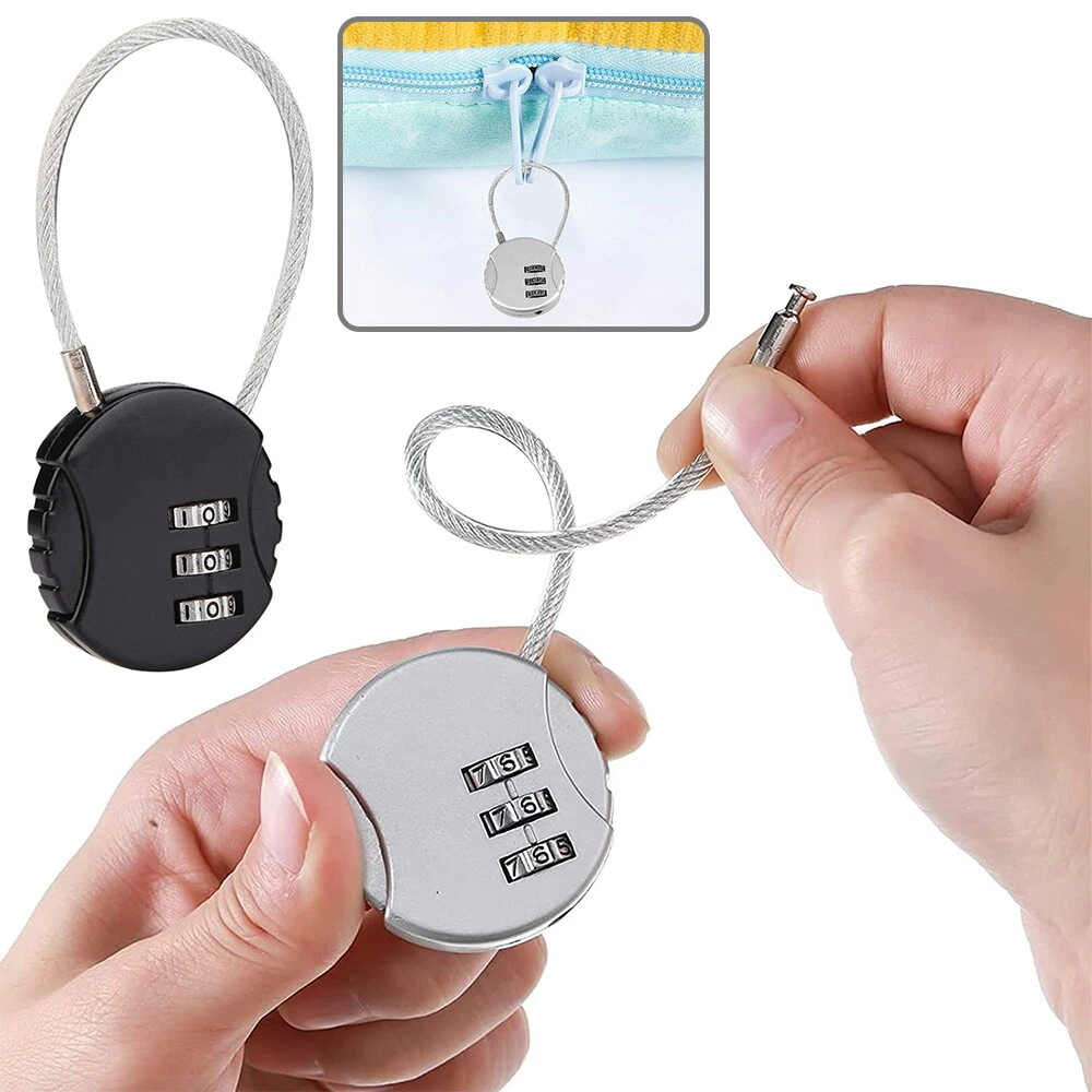 3 Digit Combination Padlock Heavy Duty Outdoor Lock Gym Travel Luggage Locker - Picture 1 of 12