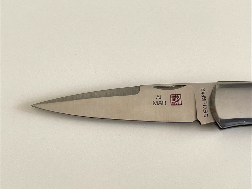 Al Mar 1003T Falcon Talon Folding Knife Camo Scabbard Japan 1980's - Image 2 of 4