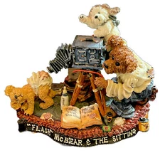 Vtg Boyds Bears & Friends “Flash McBear & The Sitting ”  In Original Box 1995