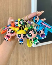 New Buttercup Powerpuff Girl Anime Keychain Keyring Pendant Bag Small