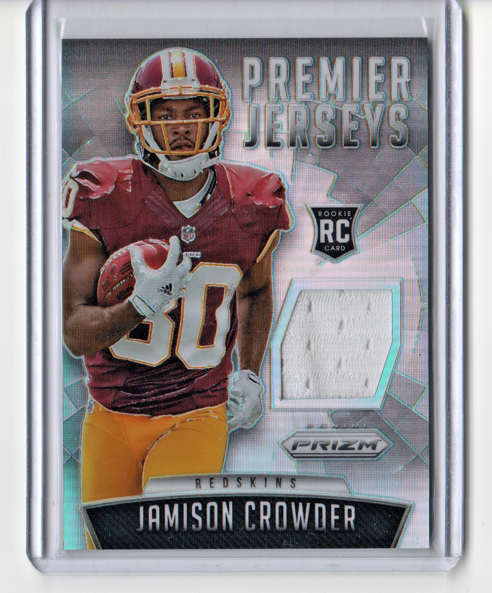 JAMISON CROWDER 2015 Panini Prizm PRIZM PREMIER JERSEYS #18 WASHINGTON REDSKINS