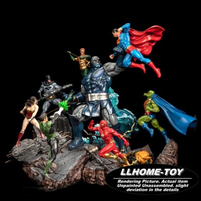 Man of Steel vs Darkseid Resin Model Kit Unpainted 3d Print Statue Figure