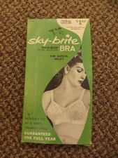 Pin Up NEW Vtg 1950s "Moon Beam" Cotton Pointy Bullet Bra 32B Original Package