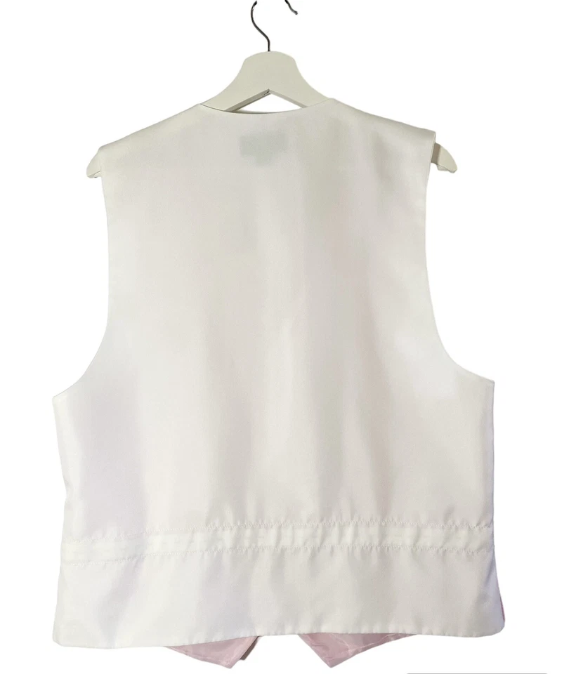 PRONTO UOMO Vest Men's Medium Pink  Button-Up Formal Wedding - Image 2 of 3