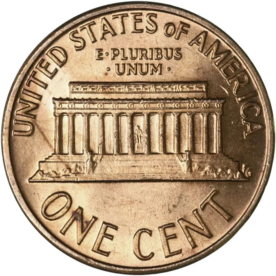 1975 D Lincoln Memorial Cent Uncirculated US Mint - Image 2 of 2